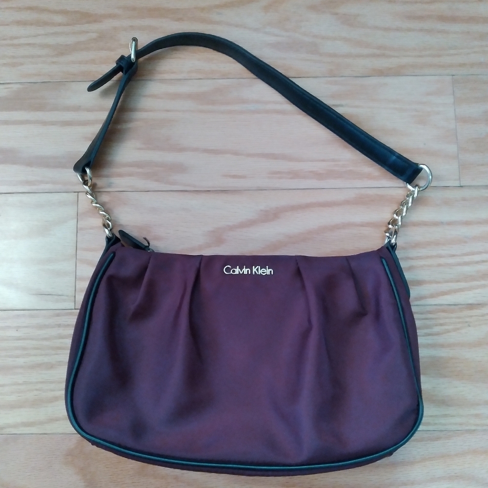 Burgundy Calvin Klein Clutch